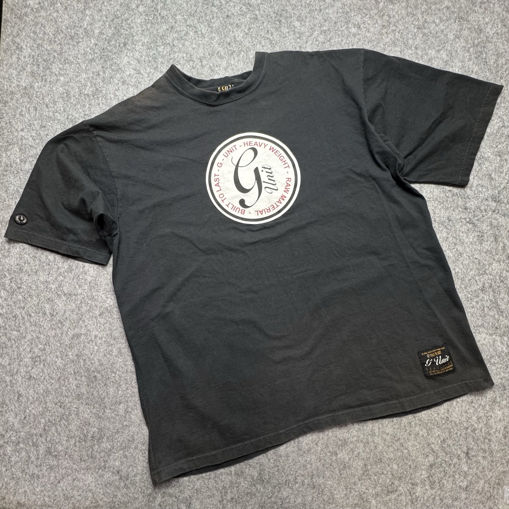 Vintage G-Unit Shirt Mens 3XL Black Heavyweight Sun Faded Tee Hip Hop Streetwear
